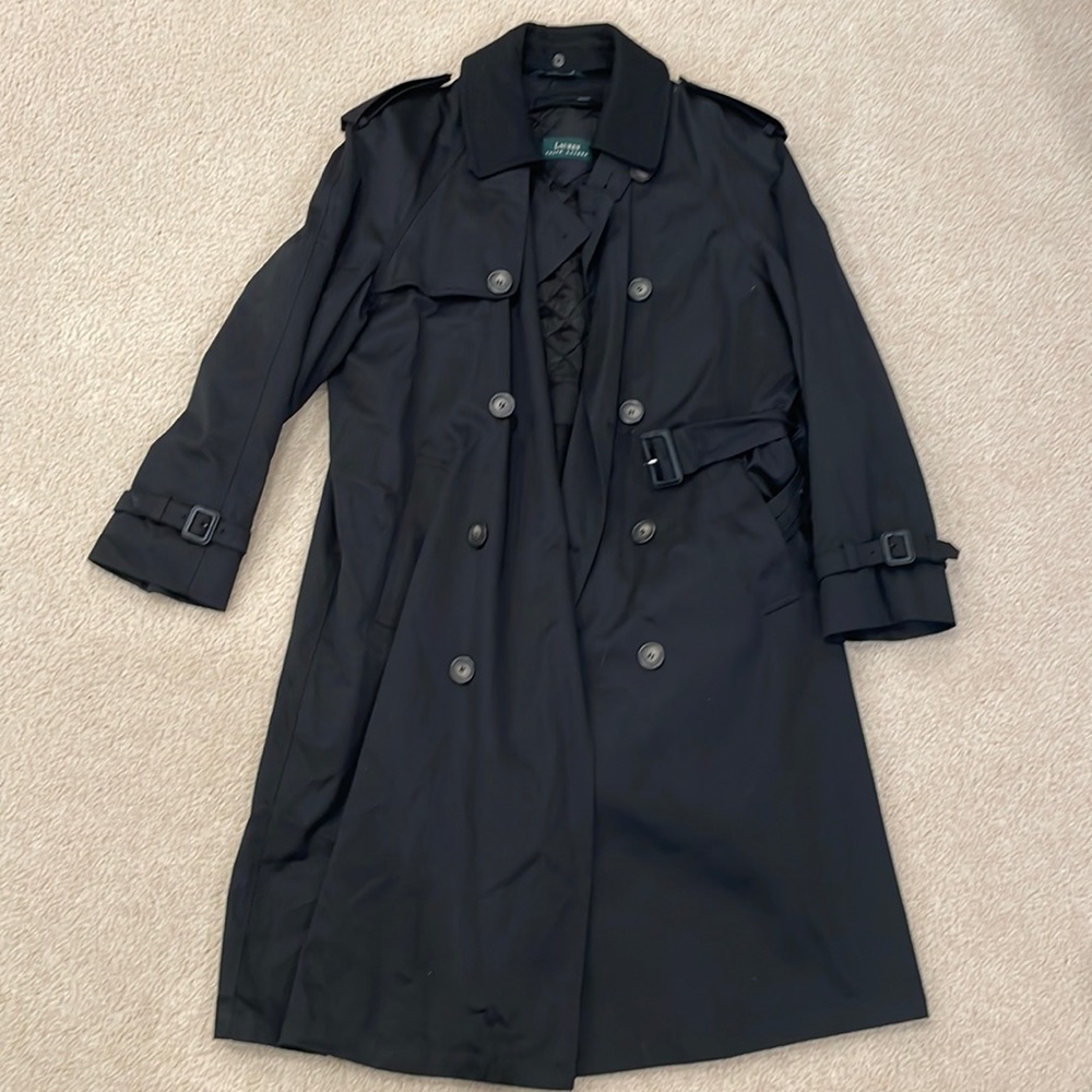 NWOT - Polo Ralph Lauren Black Trench Coat